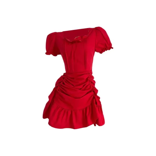 IQC Короткий рукав Платье Женское