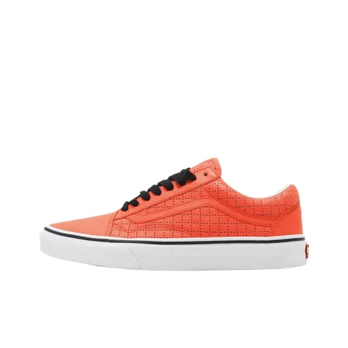 Supreme x Vans Old Skool Устойчивые к истиранию низкие скейтбордические кроссовки унисекс оранжевого цвета
