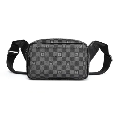 BOSSSUNWEN Сумка через плечо из синтетической кожи мужская черная