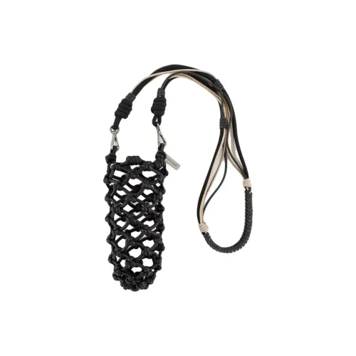 AMANI Lambskin Crossbody Bags Men's Black