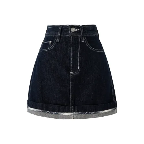 SOON FLOWER Джинсовые короткие юбки Женские
