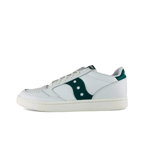 Saucony Jazz Court Устойчивые к истиранию Низкие Кроссовки для скейтбординга Мужские Белые