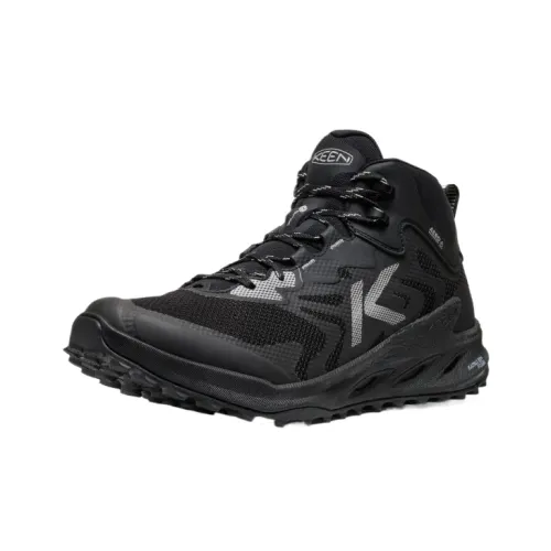 KEEN Zionic Амортизация Водонепроницаемый MID Топ Альпинизм Походная обувь Мужской Черный