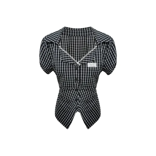 ELEVEN SLEEP Короткие рукава Женские рубашки