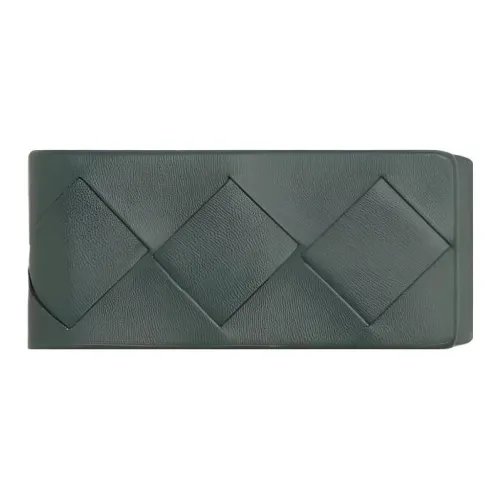 Bottega Veneta Коровья кожа Money Clip Кошелек Держатель для карт Стандартный Мужской Сланец