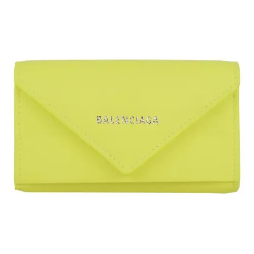 Balenciaga Кожа Key Pouch Женские Желтые