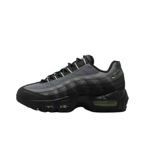 Nike Air Max 95 Амортизация и Дышащий Низкий Топ Детские Беговые Кроссовки Черные Подростки