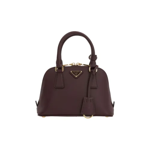 PRADA Сумка для боулинга из телячьей кожи сумка через плечо сумка обычного размера женская коричневая