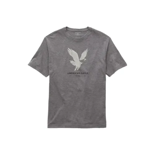 AMERICAN EAGLE Серый Мужской T-Рубашки