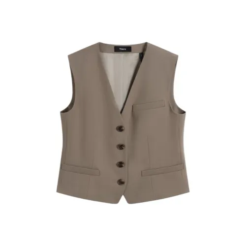 Theory Pulp Оболочка Коричневый Женские Жилеты