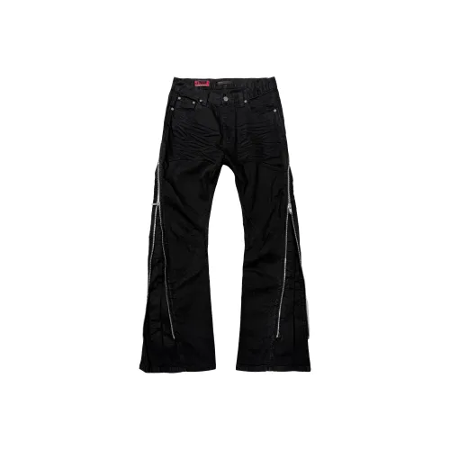 EODUP Черные Мужские Джинсы