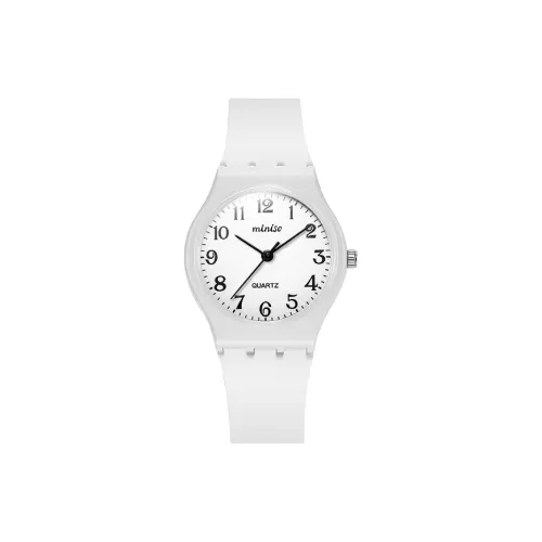 Miniso Кварцевый механизм ремешок из TPU унисекс белый циферблат