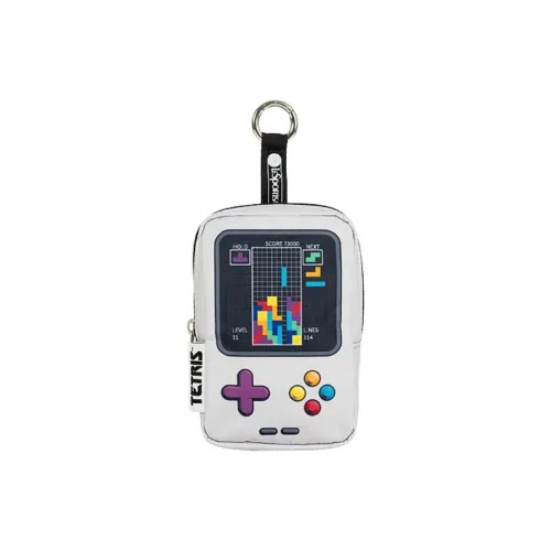 LeSportsac Tetris Коллаборация Ткань Кошелек для монет Мини Унисекс Белый
