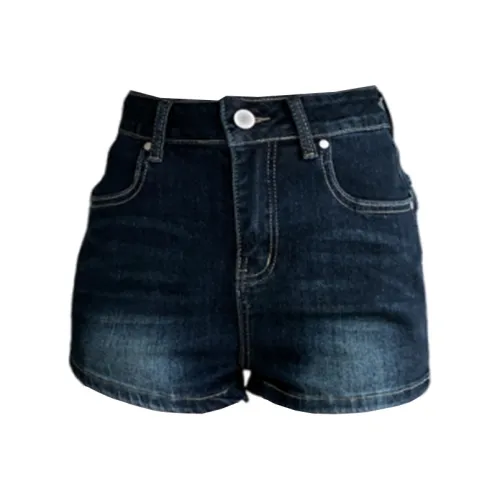 NIUXIAOMO Темно-синие женские джинсовые шорты