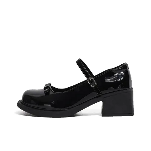 TAOLEI Мода Классический Винтаж Удобный Универсальный Повседневный Туфли Мэри Джейн с Грубым Каблуком Женские