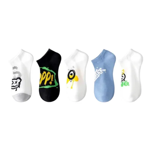 FARO 5 пар по одной паре каждого цвета Мужские носки No Show