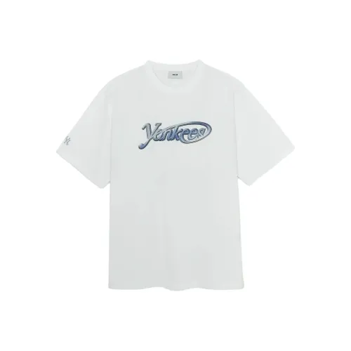 MLB Base Logo New York Yankees Basic Collection SS25 T-Shirt Unisex White