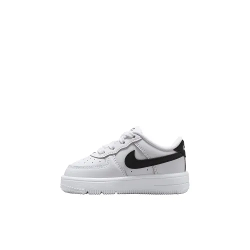 Nike Air Force 1 Устойчивая к истиранию Низкая Обувь для малышей Белый Черный Infant и Toddler