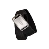 Серебристая пряжка - черный