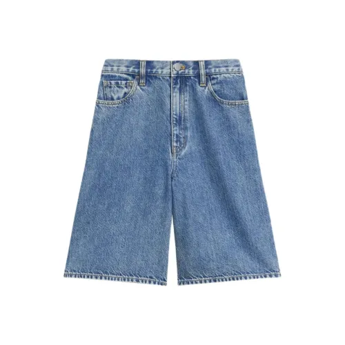 Theory Промытый синий Женские джинсовые шорты