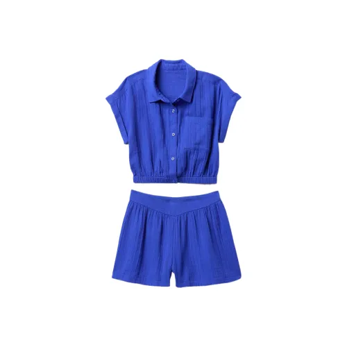 GAP Повседневная спортивная одежда Crinkle Марля Комплект нарядов Набор из 2 предметов для детей 3-7 лет