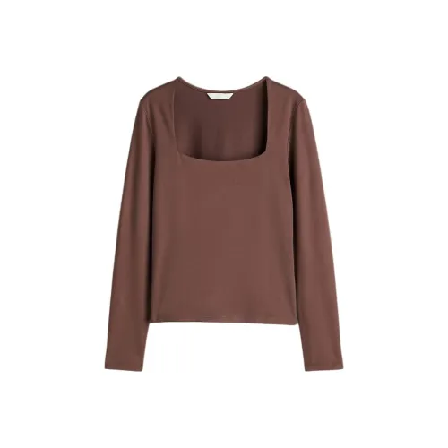 H&M Темно-умбровая Женская футболка