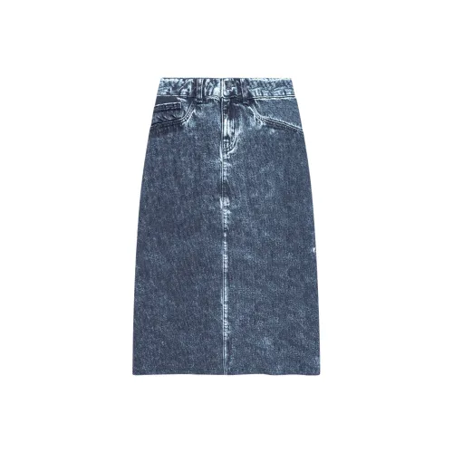 Desigual Denim Длинная Юбка Женская