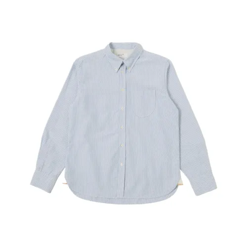 Universal Works Мужские Синие Рубашки