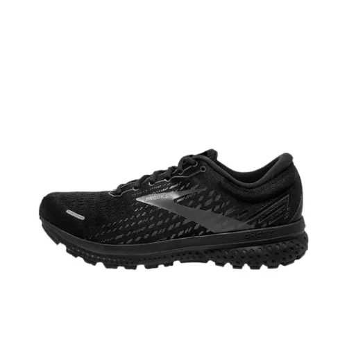 Brooks Ghost 13 Устойчивые к истиранию Низкие Беговые кроссовки Мужские Черные