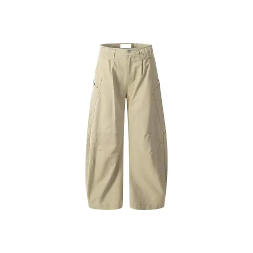 MARTHENAUT Хаки Большой карман Дизайн Унисекс Джинсы