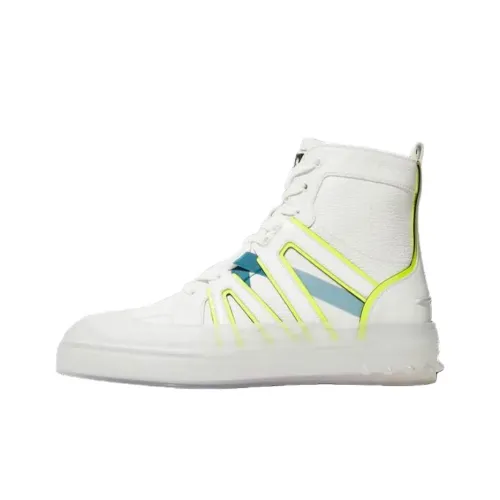 CL VIDA Высокие Кроссовки для Скейтбординга Мужские Белые