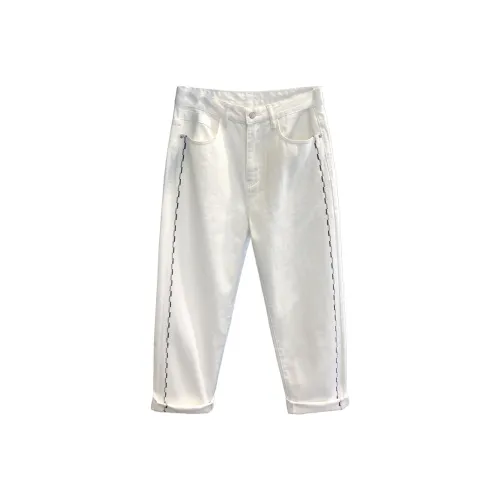 YGQPZHZ Летние Тонкие Свободные Брюки Прямого Кроя Мужские