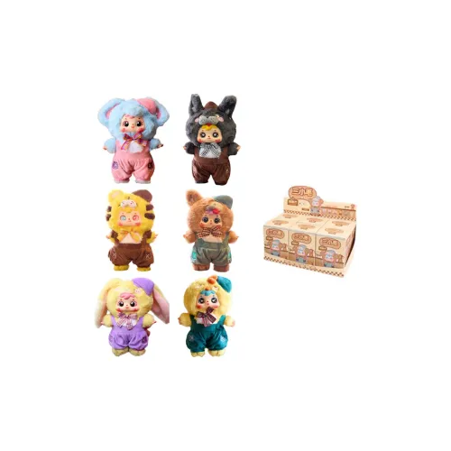 Three Little Fuzzies Café Плюшевый Брелок Слепые Коробки Один Mystery Коробка Целая Коробка 6 шт