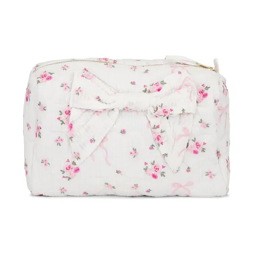 LOVESHACKFANCY Linen Travel Storage Bag Unisex White LOVESHACKFANCY Лён Путешественный Сумка для хранения Унисекс Белый