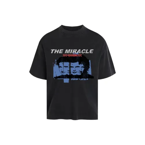 WANNA LAB Промытый черный Унисекс Футболка