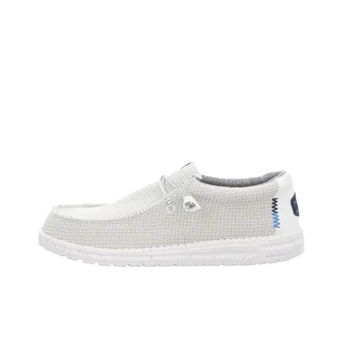 Heydude Мужские повседневные туфли Low Top Серый Белый Мужской