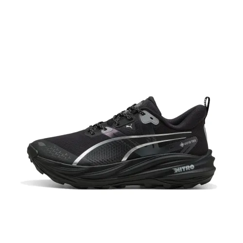 PUMA Voyage Nitro 4 Устойчивые к истиранию низкие беговые кроссовки для мужчин черные