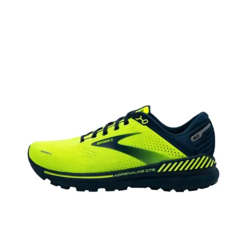 Brooks Adrenaline GTS 22 Устойчивые к истиранию Низкие Беговые кроссовки Мужские Зеленые