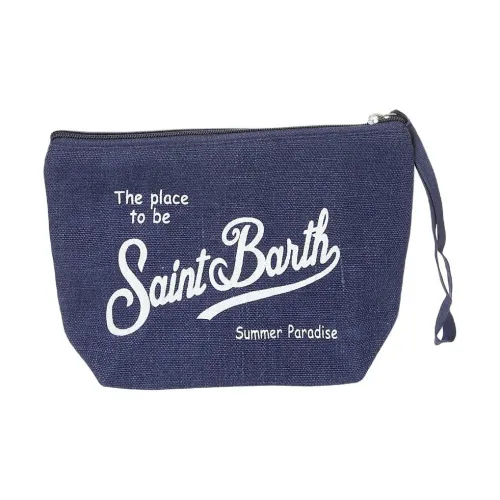 MC2 SAINT BARTHELEMY Linen Clutch Women's Blue