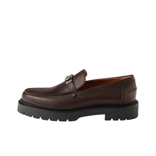 HERMES Лоферы Burgundy Men's
