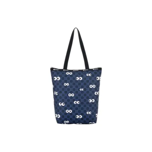 LeSportsac Ткань Сумка Сумка через плечо Тоут Большая Женская Глубокий морской синий