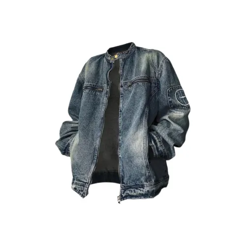 AWAO Синий Унисекс Джинсовые куртки