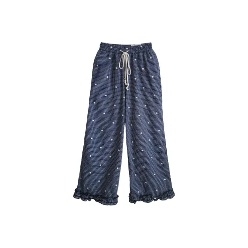 OUBO Синие Женские Повседневные Брюки