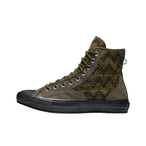 MISSONI x Converse Chuck Taylor All Star 70 Устойчивые к истиранию высокие кеды Мужские Зеленые