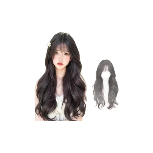 Gentle Welcome Перука Женская Длинная Перука Полная Набор для головы Женская Естественная Средняя часть Большая Волна Пышная Повседневная Полная Перука