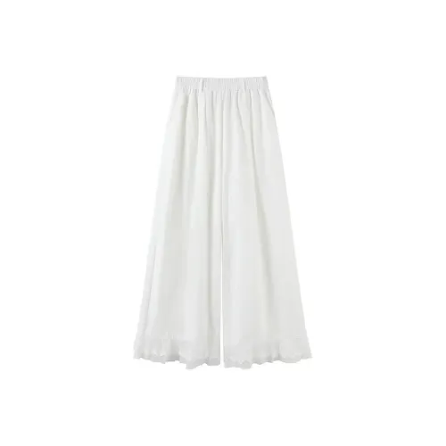 ABCMININ Белые Женские Повседневные Брюки