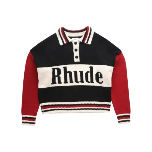 RHUDE Мужская черная поло