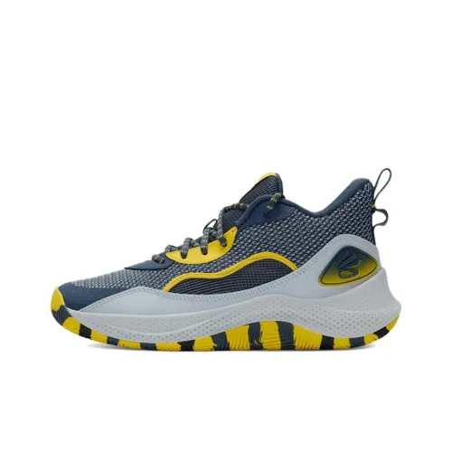 Under Armour Curry 3Z 24 Амортизация Износостойкий Низкий Топ Баскетбольные Кроссовки Унисекс Темно-Серый