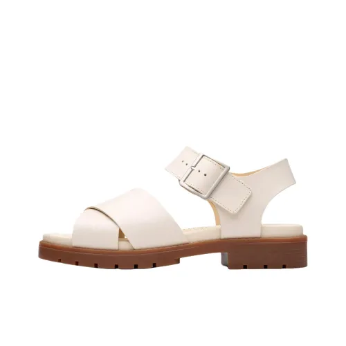 Clarks Orinoco Cross One Ремешок Сандалии 3 см Женские Кремовые