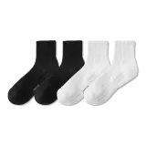 Носки Crew Черные *2 - Носки Crew Белые *2